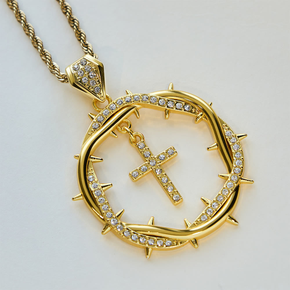 FREE Today: Thorn Crown & Cross Pendant: Faith & Grace Reminder for Daily Wear - image 5