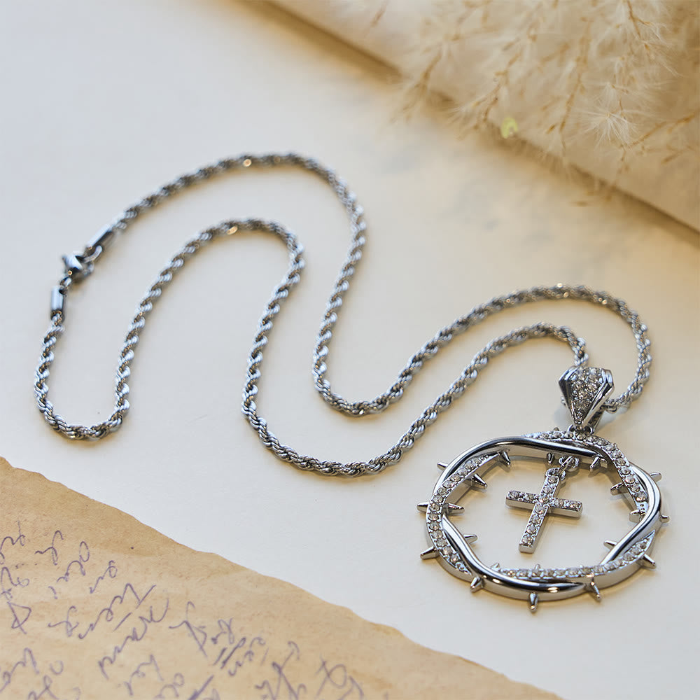 FREE Today: Thorn Crown & Cross Pendant: Faith & Grace Reminder for Daily Wear - image 7