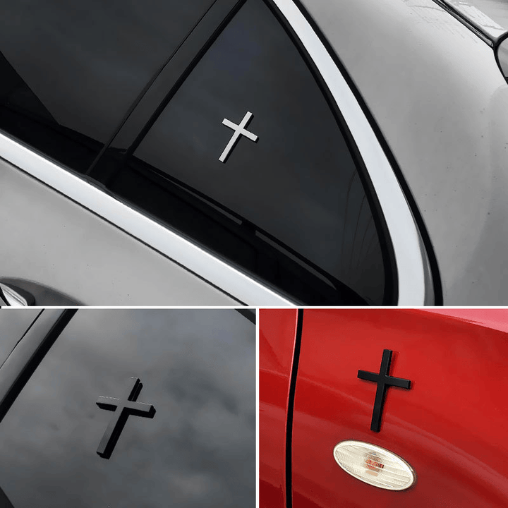 FREE Today: Durable Metal Cross Car Decal: Remind of His Quiet Guidance on the Road - image 0