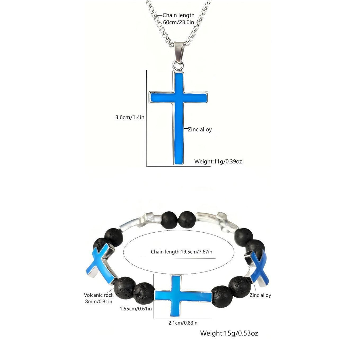 FREE Today: Luminous Cross Necklace & Beaded Bracelet Set: Remind of His Quiet Light - image 6