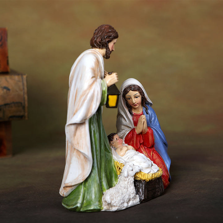 Christianartworkshop Holy Family Light Desktop Ornament: Stylish Reminder of His Tender Birth - image 2