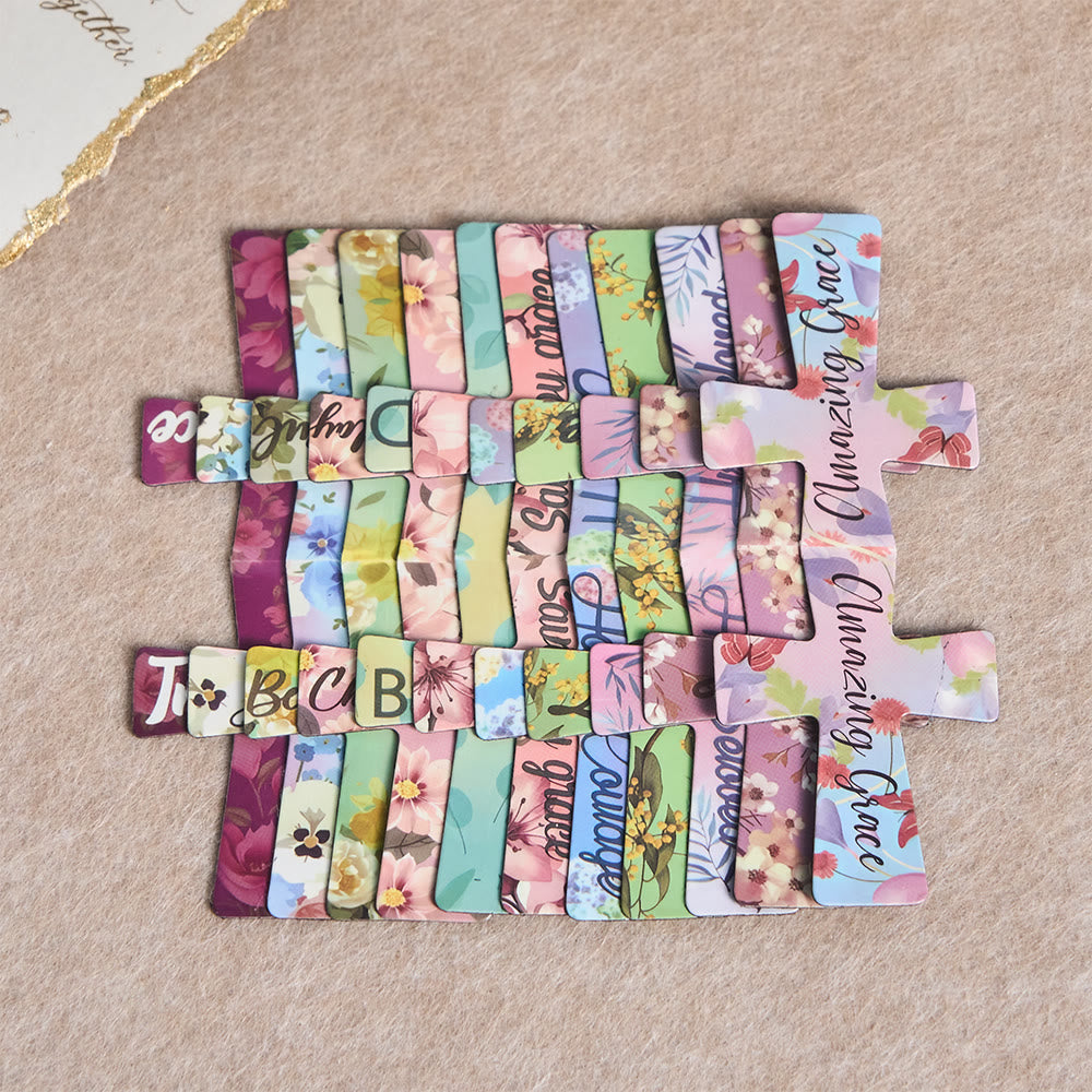 FREE Today: Floral Cross Magnetic Bookmarks with Scripture Phrases: Embody His Encouraging Truth - B(16PC) - image 5