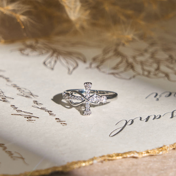 FREE Today: Golden/Silver Mobius Cross Ring: Carry His Grace in Daily Wear - image 4