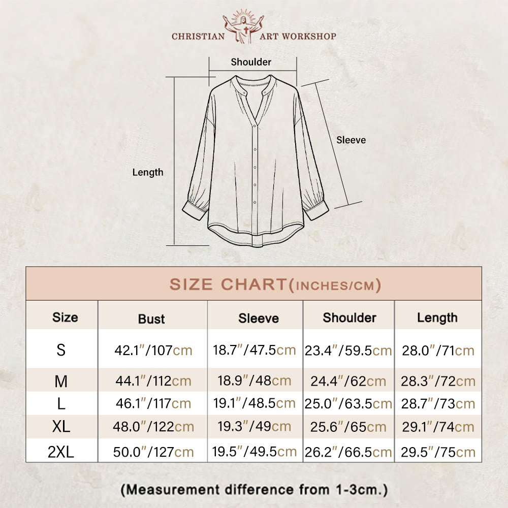 Christianartworkshop Vintage Our Lady Floral & Heart Women’s Blouse: Embody Faith and Gentle Devotion - image 1