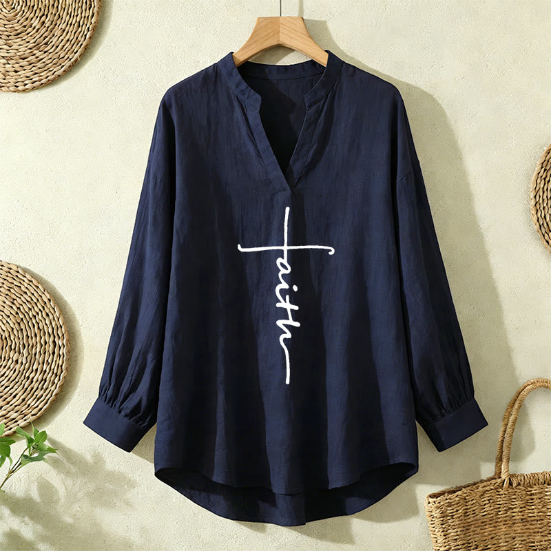 Christianartworkshop Eternal Light Cross Women's Blouse – Embrace Faith and Grace - image 2