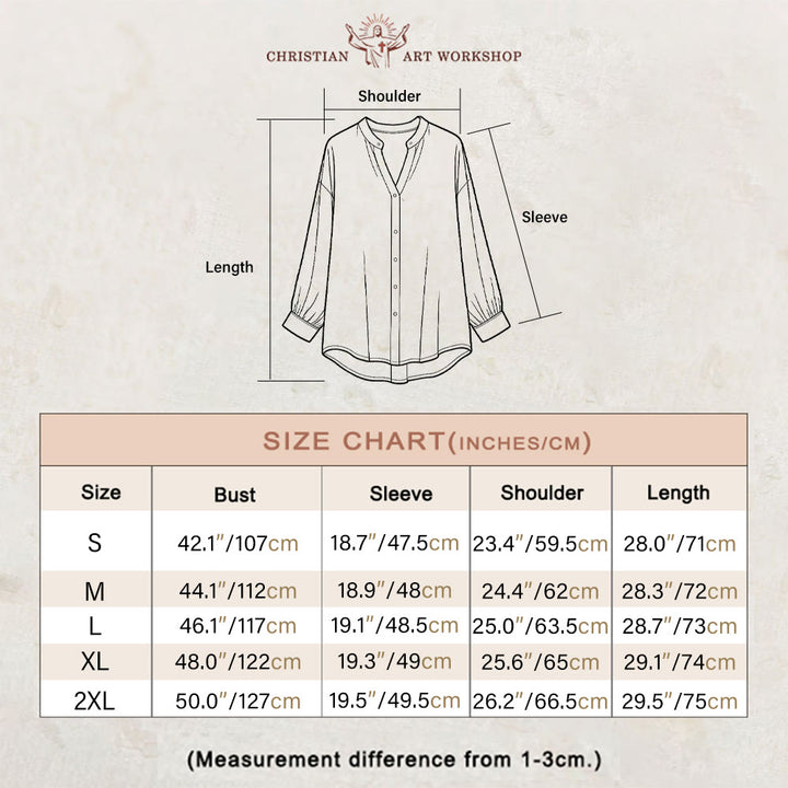 Christianartworkshop Eternal Light Cross Women's Blouse – Embrace Faith and Grace - image 1