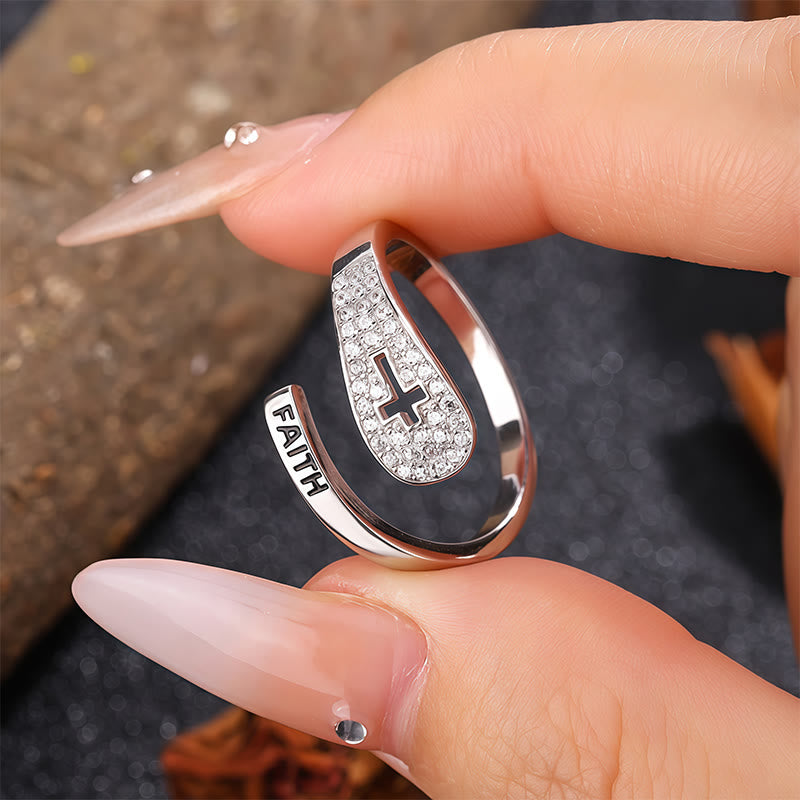 Christianartworkshop Faith & Cross Layered Ring: Embody His Unchanging Presence - image 4