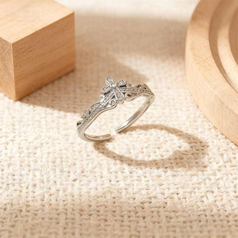 Christianartworkshop Dual Polished Style Cross-Crown Ring: Carry His Royal Care Close Daily - image 6