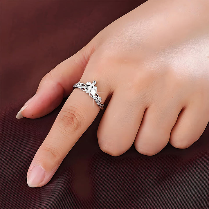 Christianartworkshop Dual Polished Style Cross-Crown Ring: Carry His Royal Care Close Daily - image 7