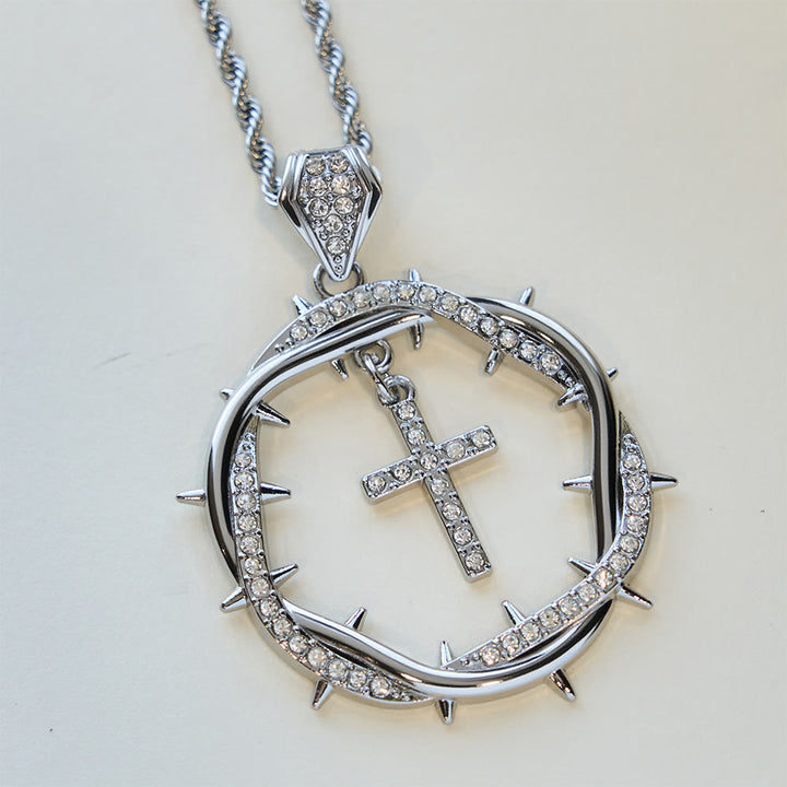 Christianartworkshop Thorn Crown & Cross Pendant: Faith & Grace Reminder for Daily Wear - image 7