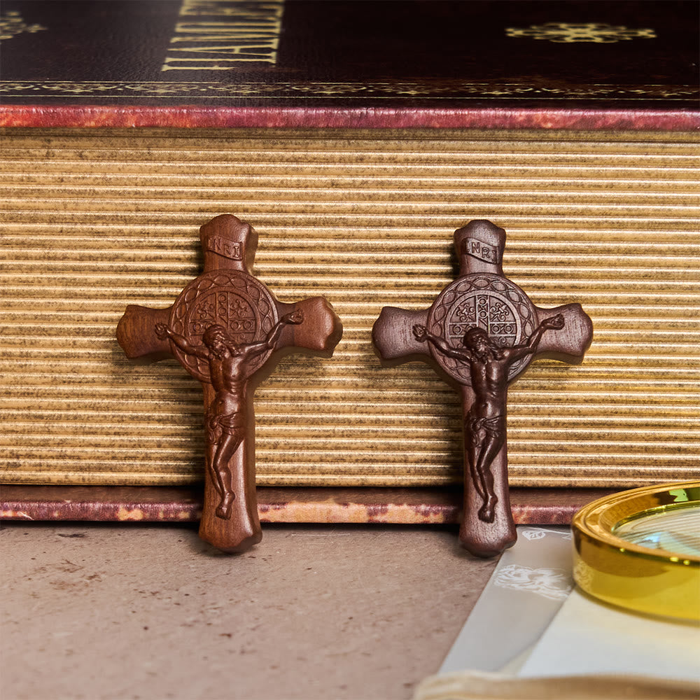 Christianartworkshop Hand-Carved Zizyphus Wood Pocket Cross: Tangible Reminder of Jesus’ Redemptive Love - image 2