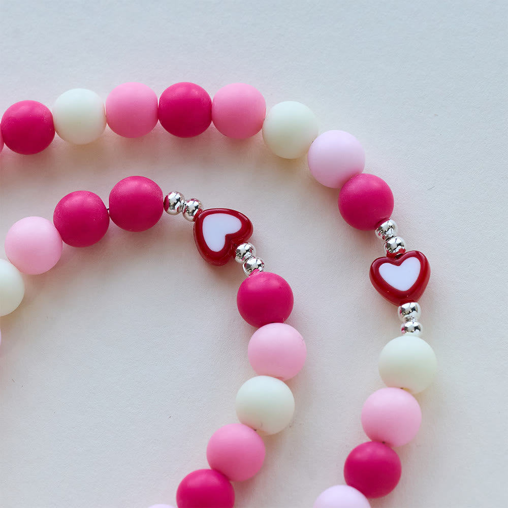 Christianartworkshop Our Lady Crucifix Pink Rosary with Heart Accents: Embody Sacred Love and Gentle Devotion - image 6