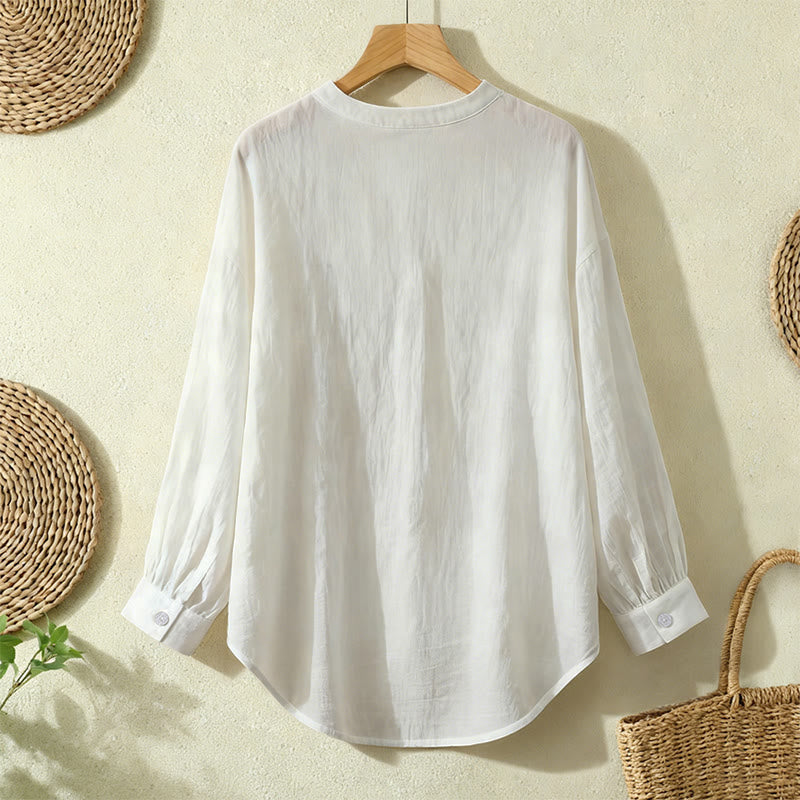 Christianartworkshop Good Shepherd Floral Wreath Women’s Blouse: Embody Faith and Gentle Devotion - image 13