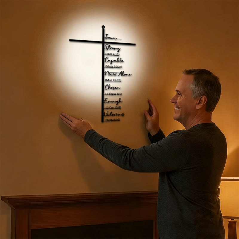 Christianartworkshop Biblical Verse Cross Metal Wall Decor: Daily Faith Reminder - image 1