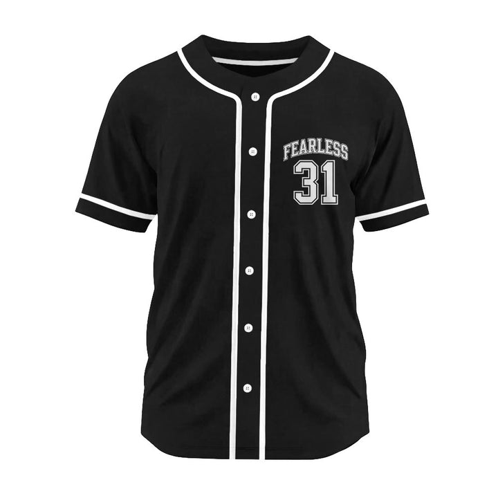 Christianartworkshop Retro Athletic Proverbs 31 Fearless Graphic Unisex Baseball Jersey - image 12