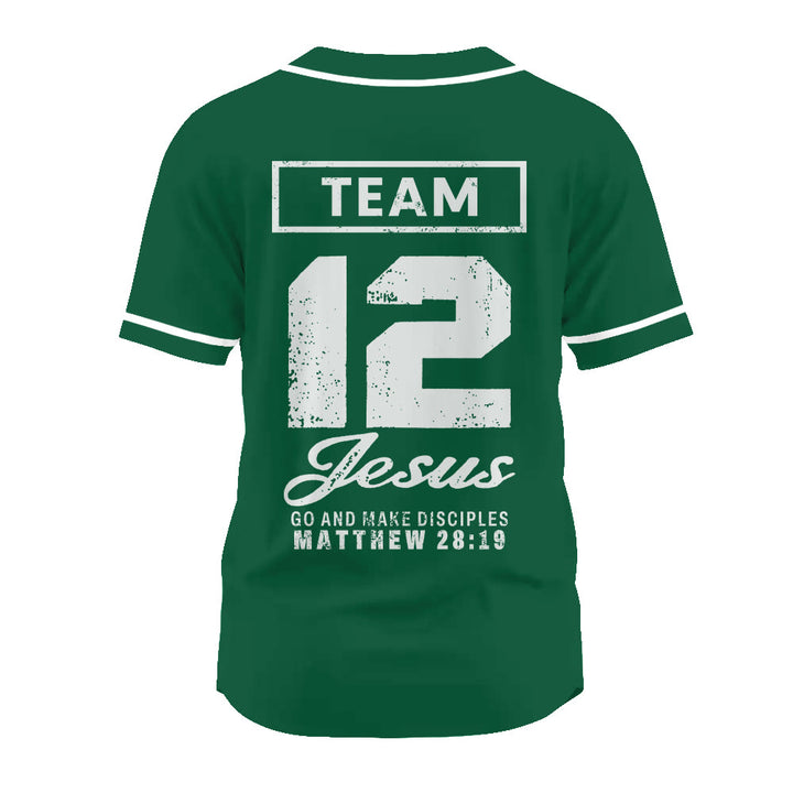 Christianartworkshop Matthew 28:19 Team Jesus Go and Make Disciples Unisex Baseball Jersey - image 22
