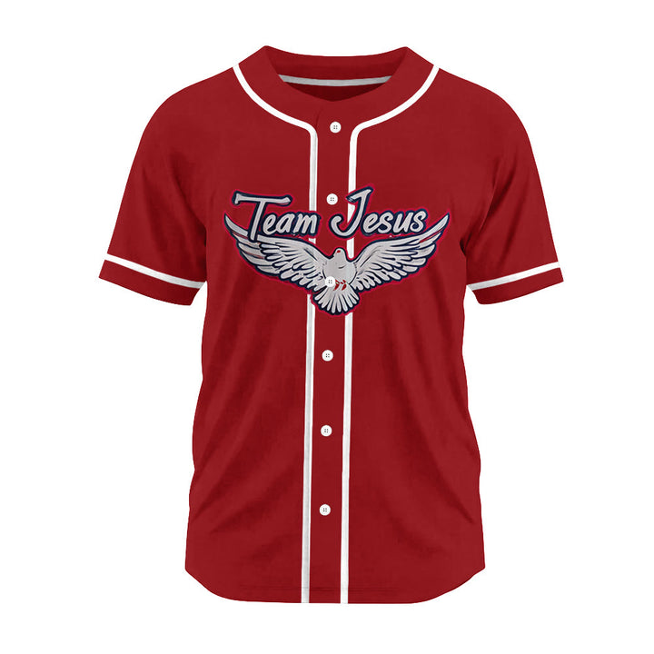 Christianartworkshop Team Jesus Dove of the Holy Spirit Unisex Baseball Jersey - image 16