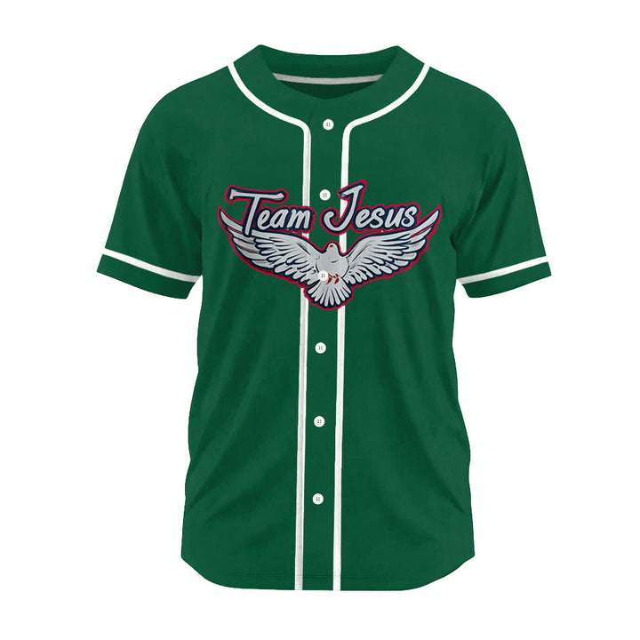 Christianartworkshop Team Jesus Dove of the Holy Spirit Unisex Baseball Jersey - image 22
