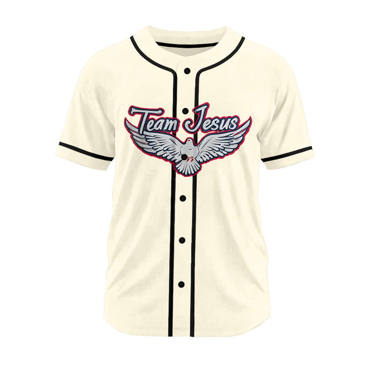 Christianartworkshop Team Jesus Dove of the Holy Spirit Unisex Baseball Jersey - image 19