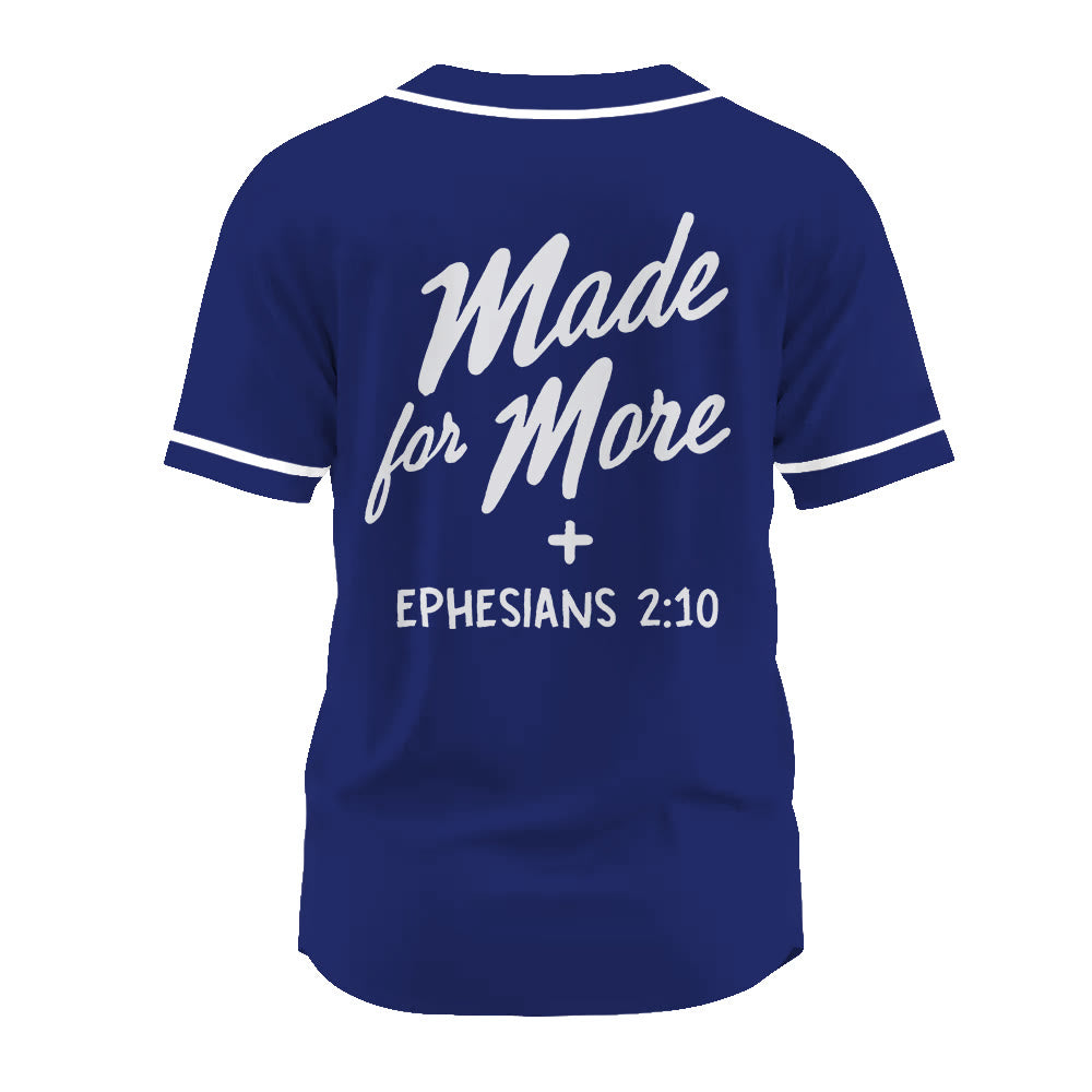 Christianartworkshop Faith-Driven Made for More Ephesians 2:10 Unisex Baseball Jersey - image 15