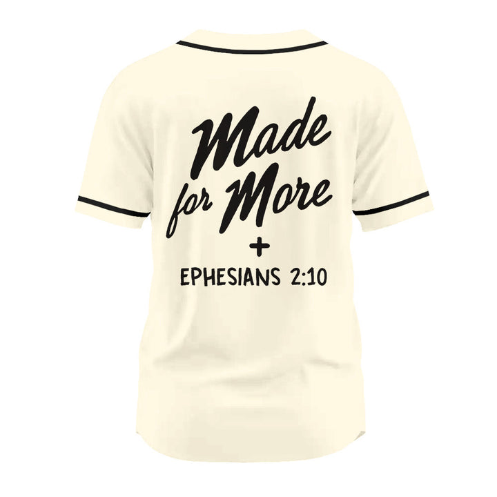 Christianartworkshop Faith-Driven Made for More Ephesians 2:10 Unisex Baseball Jersey - image 12