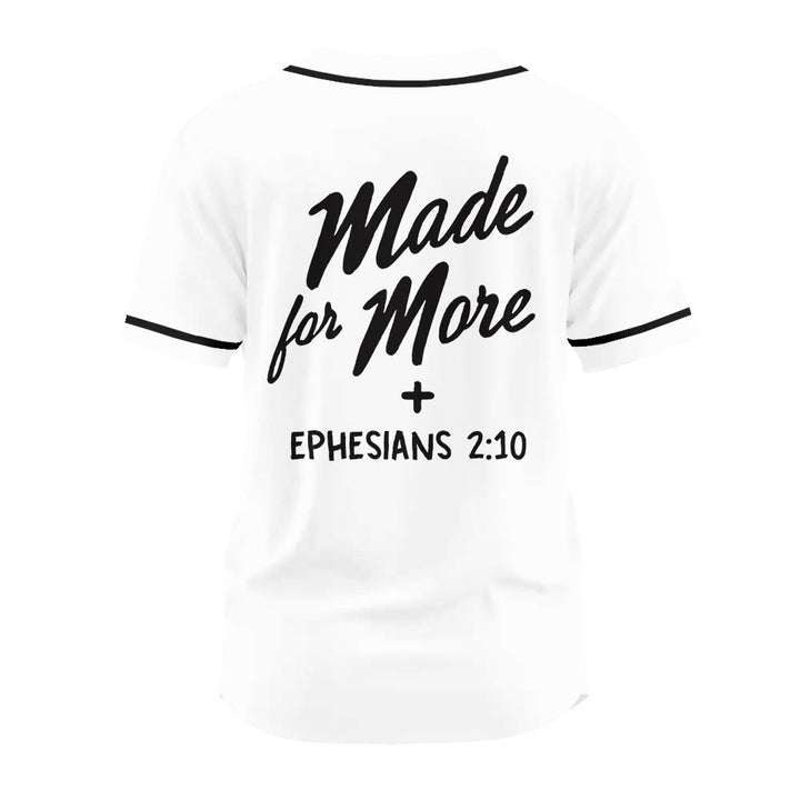 Christianartworkshop Faith-Driven Made for More Ephesians 2:10 Unisex Baseball Jersey - image 9