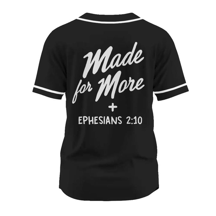 Christianartworkshop Faith-Driven Made for More Ephesians 2:10 Unisex Baseball Jersey - image 5