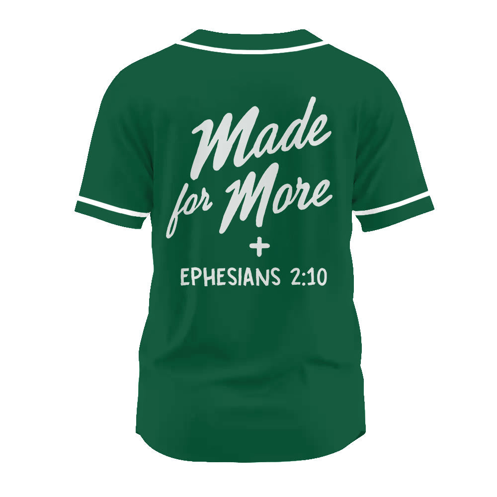 Christianartworkshop Faith-Driven Made for More Ephesians 2:10 Unisex Baseball Jersey - image 21