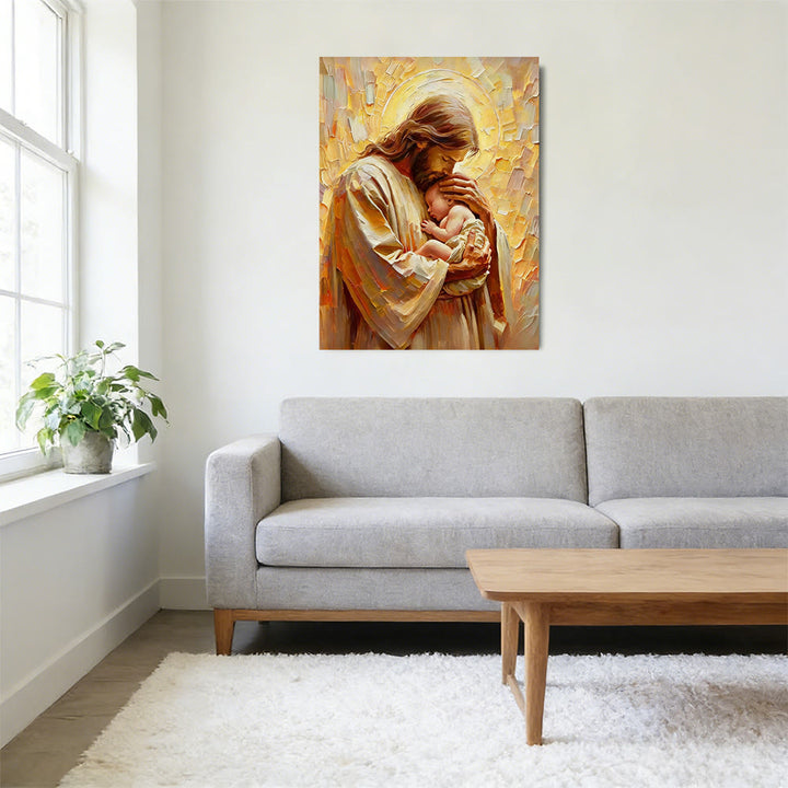 Christianartworkshop Embracing Jesus Wall Art Print: Tender Companion for Home Spaces - image 3