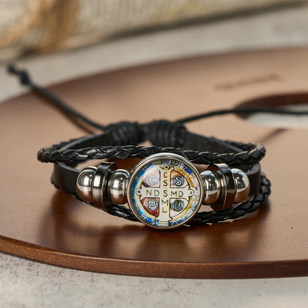 Christianartworkshop Multicolor Adjustable St. Benedict Bracelet: A Symbol Against Negativity and Fear - B - image 3