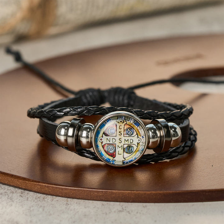 Christianartworkshop Multicolor Adjustable St. Benedict Bracelet: A Symbol Against Negativity and Fear - B - image 3