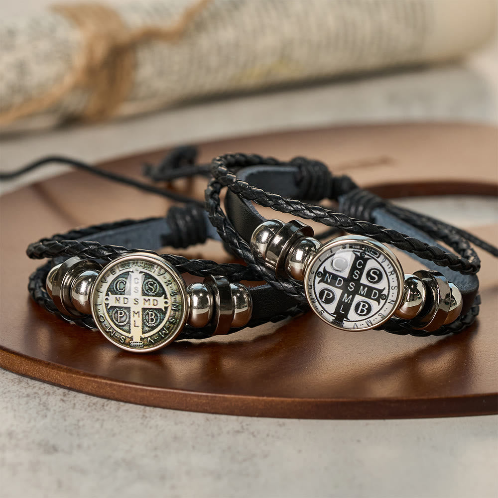 Christianartworkshop Multicolor Adjustable St. Benedict Bracelet: A Symbol Against Negativity and Fear - image 1