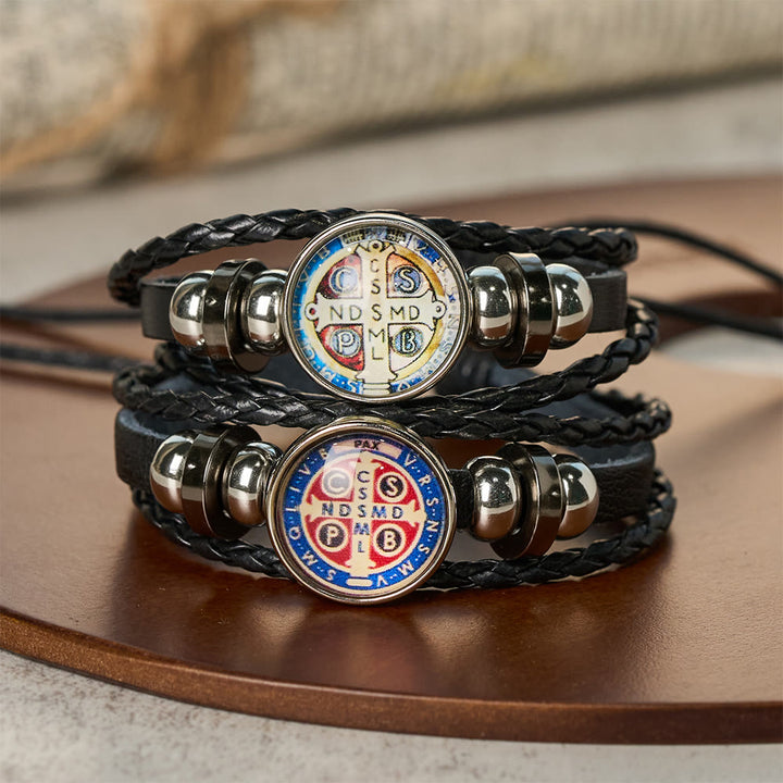 Christianartworkshop Multicolor Adjustable St. Benedict Bracelet: A Symbol Against Negativity and Fear - image 0