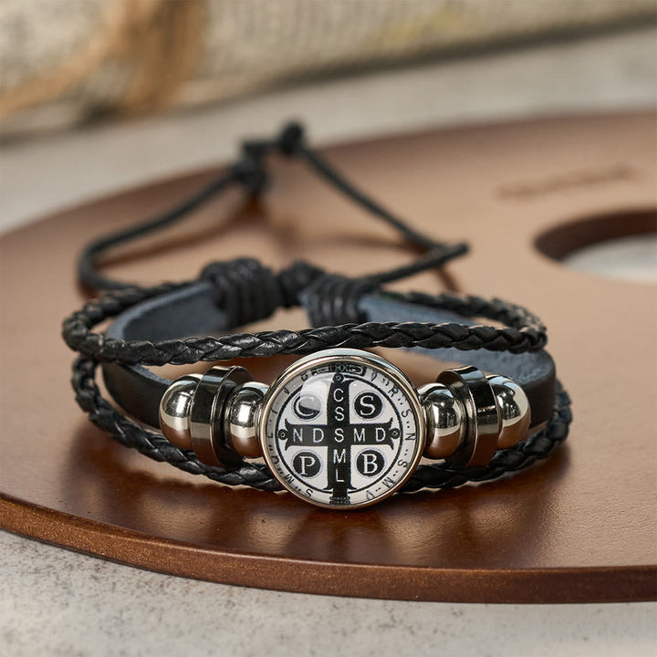 Christianartworkshop Multicolor Adjustable St. Benedict Bracelet: A Symbol Against Negativity and Fear - C - image 4