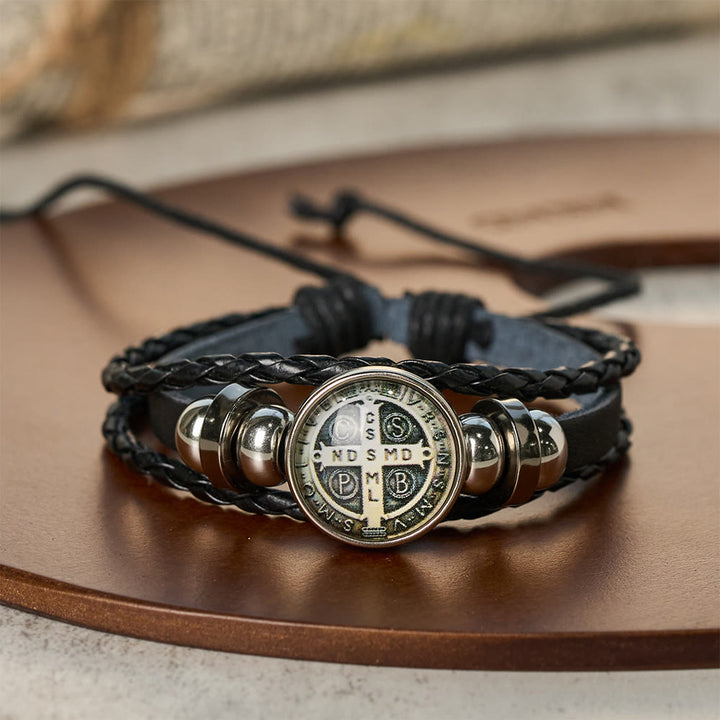 Christianartworkshop Multicolor Adjustable St. Benedict Bracelet: A Symbol Against Negativity and Fear - D - image 5