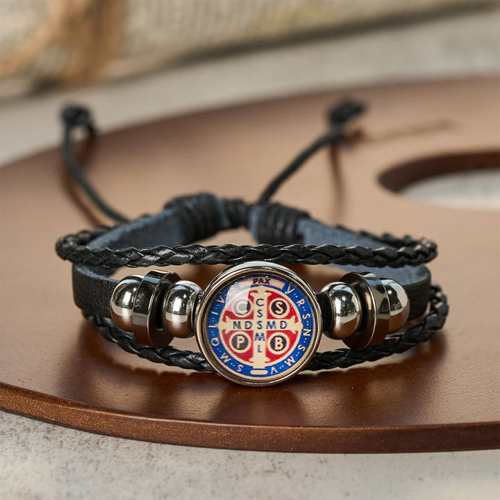Christianartworkshop Multicolor Adjustable St. Benedict Bracelet: A Symbol Against Negativity and Fear - A - image 2
