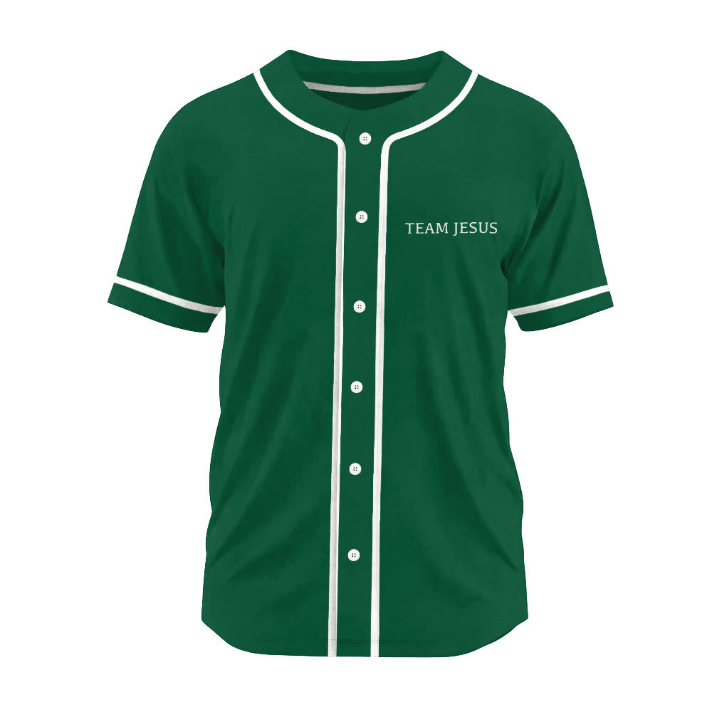Christianartworkshop Inspirational Team Jesus & Crown of Thorns Unisex Baseball Jersey - image 16