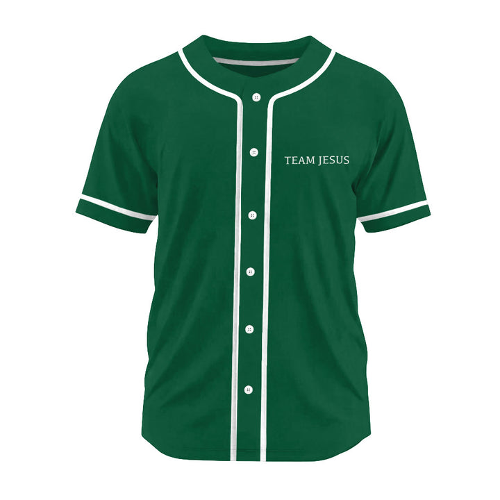 Christianartworkshop Inspirational Team Jesus & Crown of Thorns Unisex Baseball Jersey - image 16