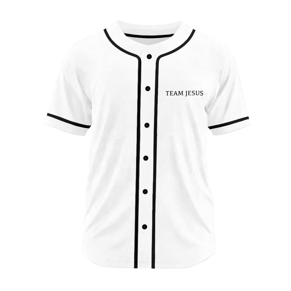 Christianartworkshop Inspirational Team Jesus & Crown of Thorns Unisex Baseball Jersey - image 22