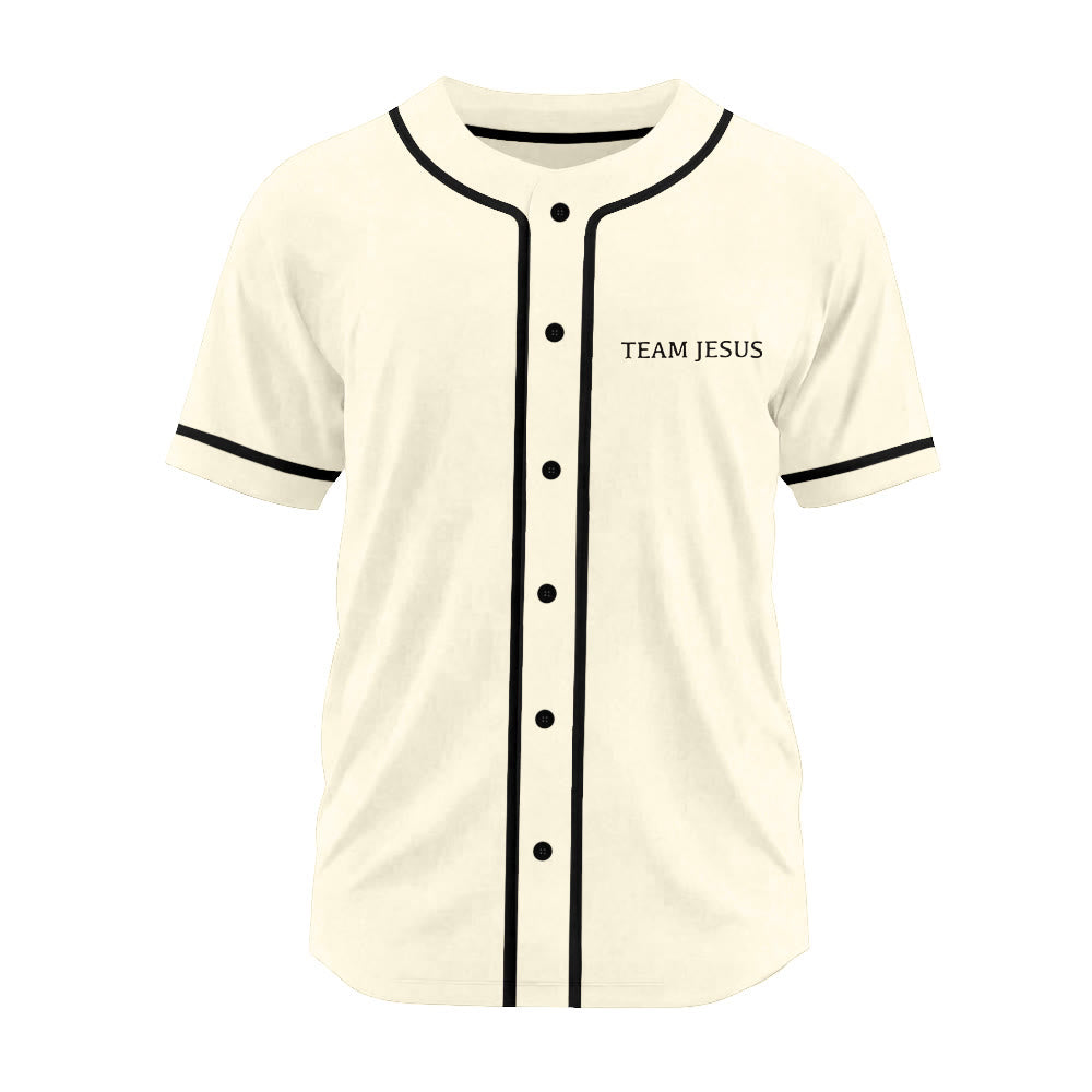 Christianartworkshop Inspirational Team Jesus & Crown of Thorns Unisex Baseball Jersey - image 19
