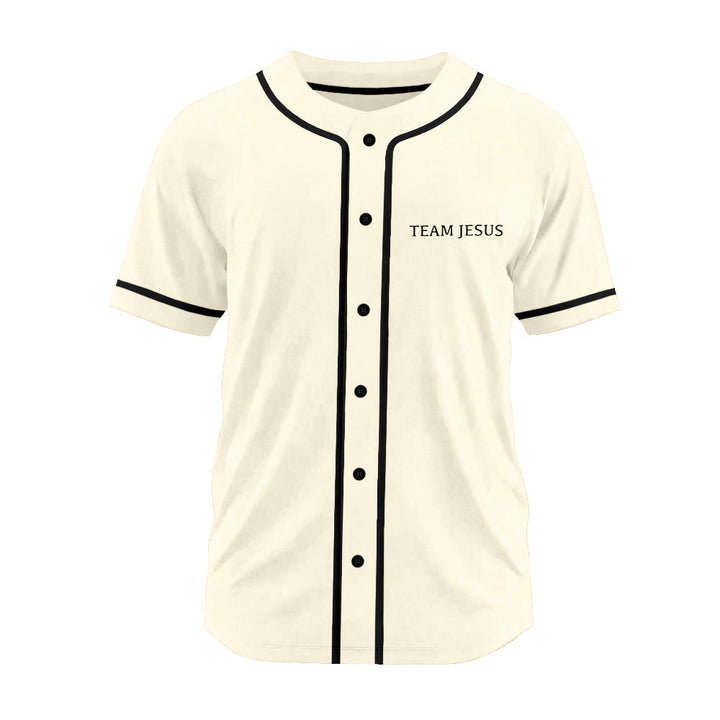 Christianartworkshop Inspirational Team Jesus & Crown of Thorns Unisex Baseball Jersey - image 19