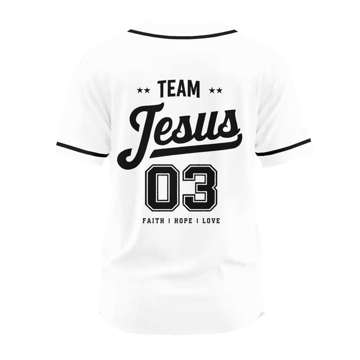 Christianartworkshop Retro Athletic Team Jesus Faith Hope Love Unisex Baseball Jersey - image 15