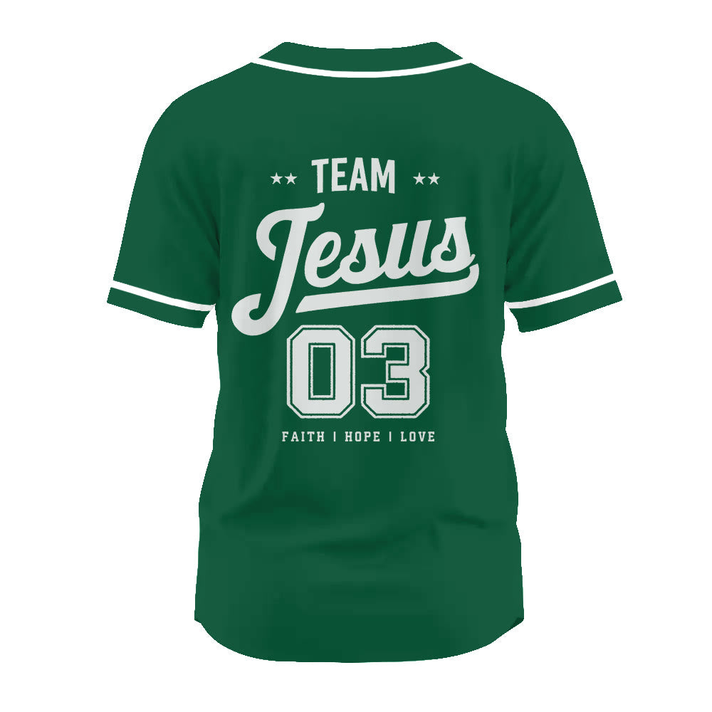 Christianartworkshop Retro Athletic Team Jesus Faith Hope Love Unisex Baseball Jersey - image 21