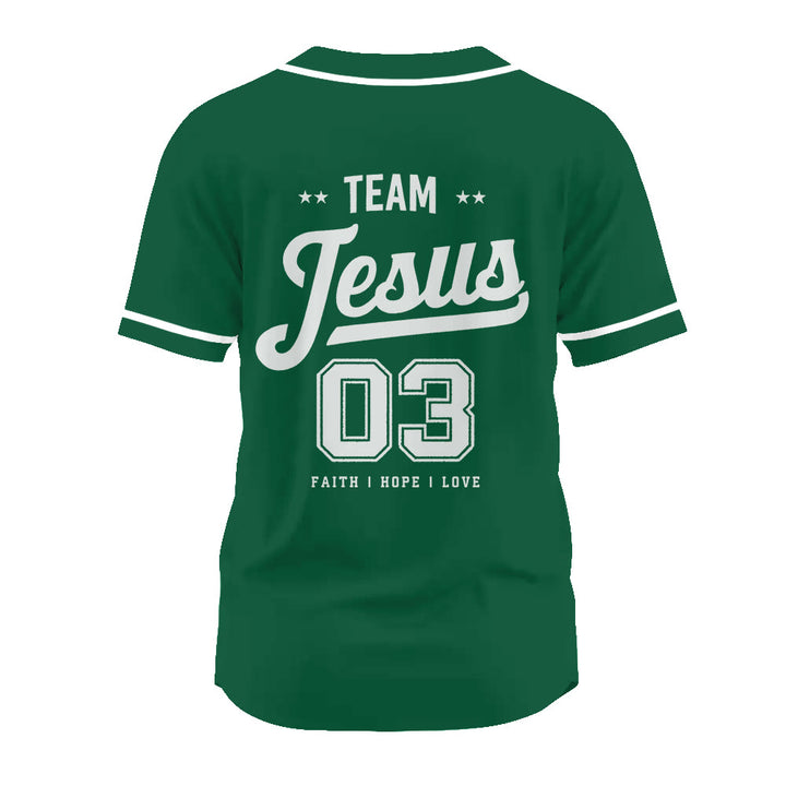 Christianartworkshop Retro Athletic Team Jesus Faith Hope Love Unisex Baseball Jersey - image 21