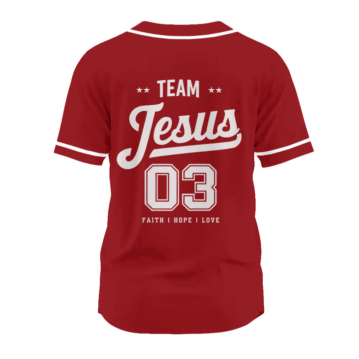 Christianartworkshop Retro Athletic Team Jesus Faith Hope Love Unisex Baseball Jersey - image 18