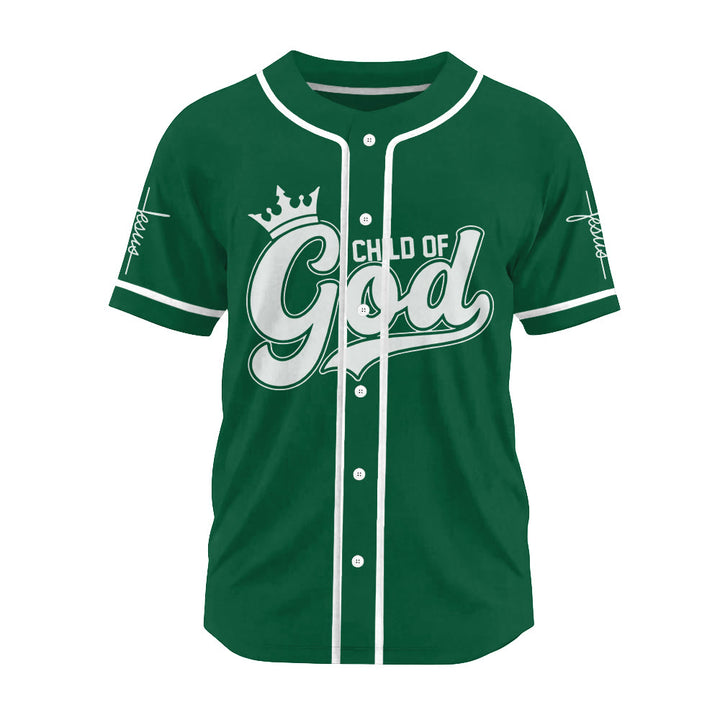 Christianartworkshop Retro Script Child of God Crown Custom Baseball Jersey - image 22