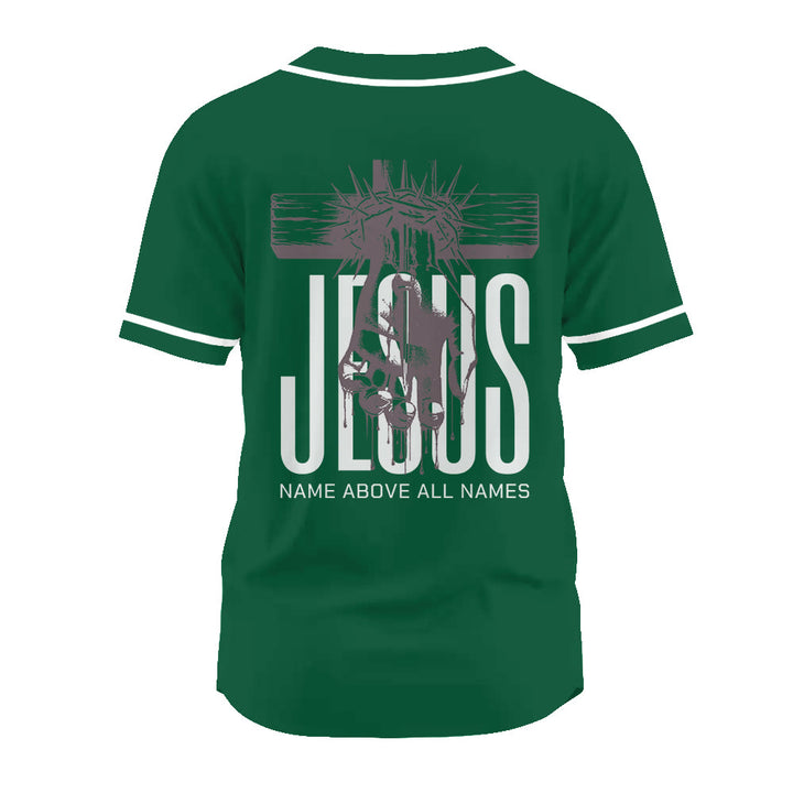 Christianartworkshop Jesus Name Above All Names Faith Statement Unisex Baseball Jersey - image 21