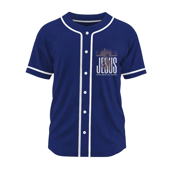 Christianartworkshop Jesus Name Above All Names Faith Statement Unisex Baseball Jersey - image 16