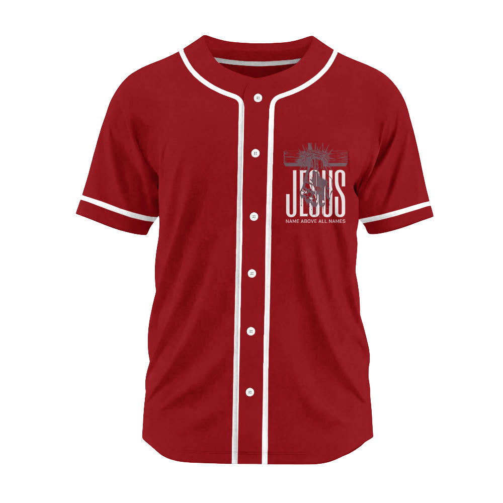 Christianartworkshop Jesus Name Above All Names Faith Statement Unisex Baseball Jersey - image 19
