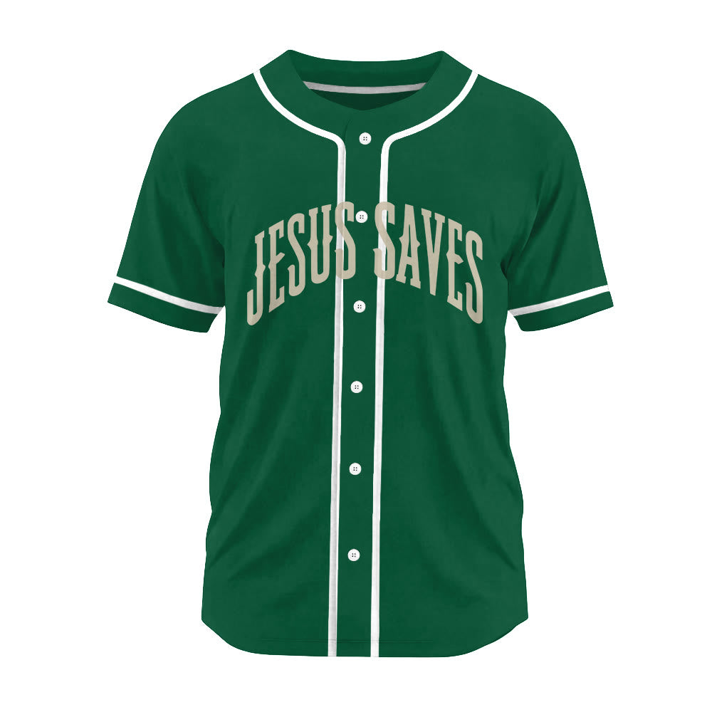 Christianartworkshop Baseball Faith Jesus Saves Unisex Baseball Jersey - image 6